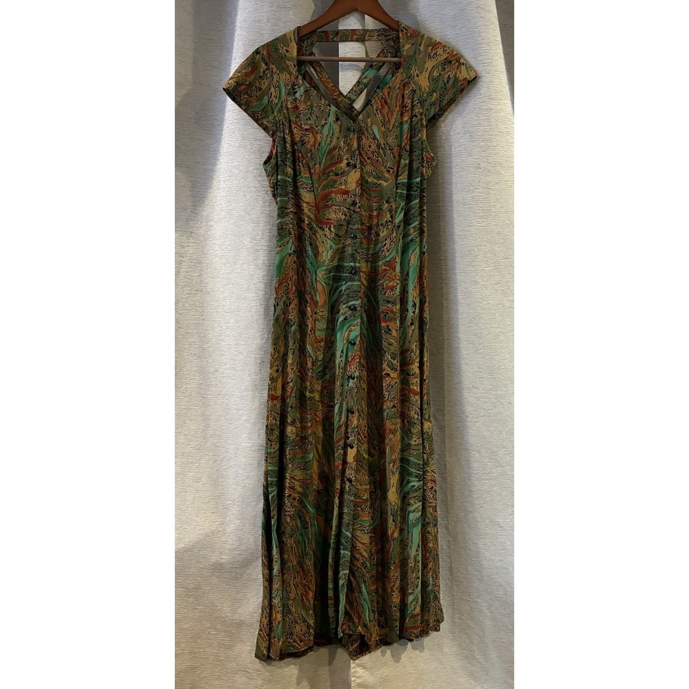Vintage‎ Scarlett Animal Print Dress Women's Retro Colorful